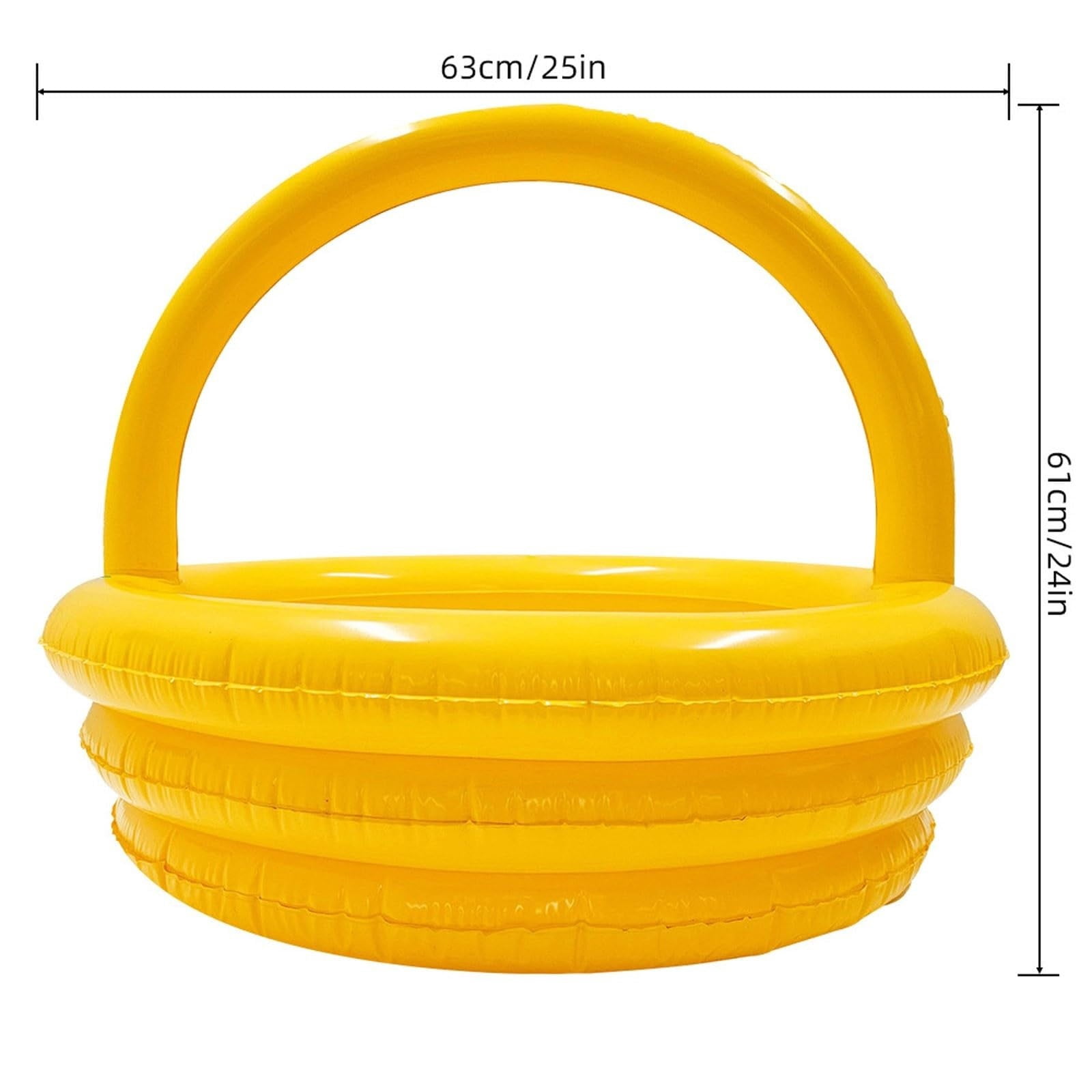 Giant Inflatable Easter Basket, Decorative Easter Inflatable Gift Basket Ideal as Inflatable Pool Easter Giant Gift Basket for Holiday Celebration