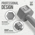 thumbnail image 2 of CAPHAUS Cast Iron Solid Hexagon Grey Dumbbell Combo, Strength Training Free Weights for Women and Men, Hand Weights Sold by Set, With or Without Rack Options, 2 of 9