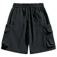 thumbnail image 5 of Men's Casual Shorts - Workout Black Quick Dry Basketball Shorts Men Lightweight Sports Gym Shorts Men's Athletic Shorts with Pockets Gym Workout Shorts for Men, 5 of 8