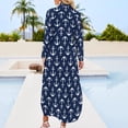 thumbnail image 2 of Anchors Aweigh! Long Sleeved Shirt Dress summer dress woman clothes for woman, 2 of 6