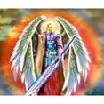thumbnail image 2 of CafePress - Angel Michael - Sherpa Fleece Throw Blanket 60" x 50", 2 of 5