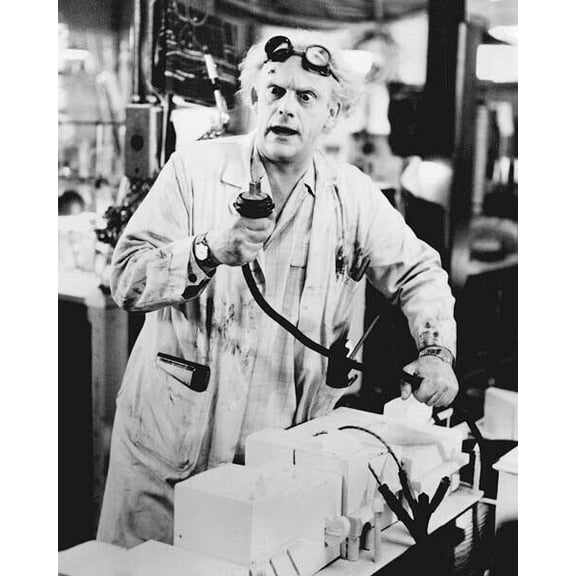 Back To The Future Christopher Lloyd as Doc in his lab 8x10 inch photo