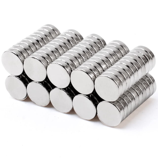 MIN CI 100 Pcs Strong Neodymium Magnets Disc, 8 x 2mm Small Magnets for Whiteboard, Mini Round Rare Earth Magnets for DIY Building Scientific Models