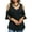 Noir, variante sur Hauts à Épaules Dénudées pour Femmes Manches Évasées Gothiques Tunique Col en V Grande Taille Chemises de Fête