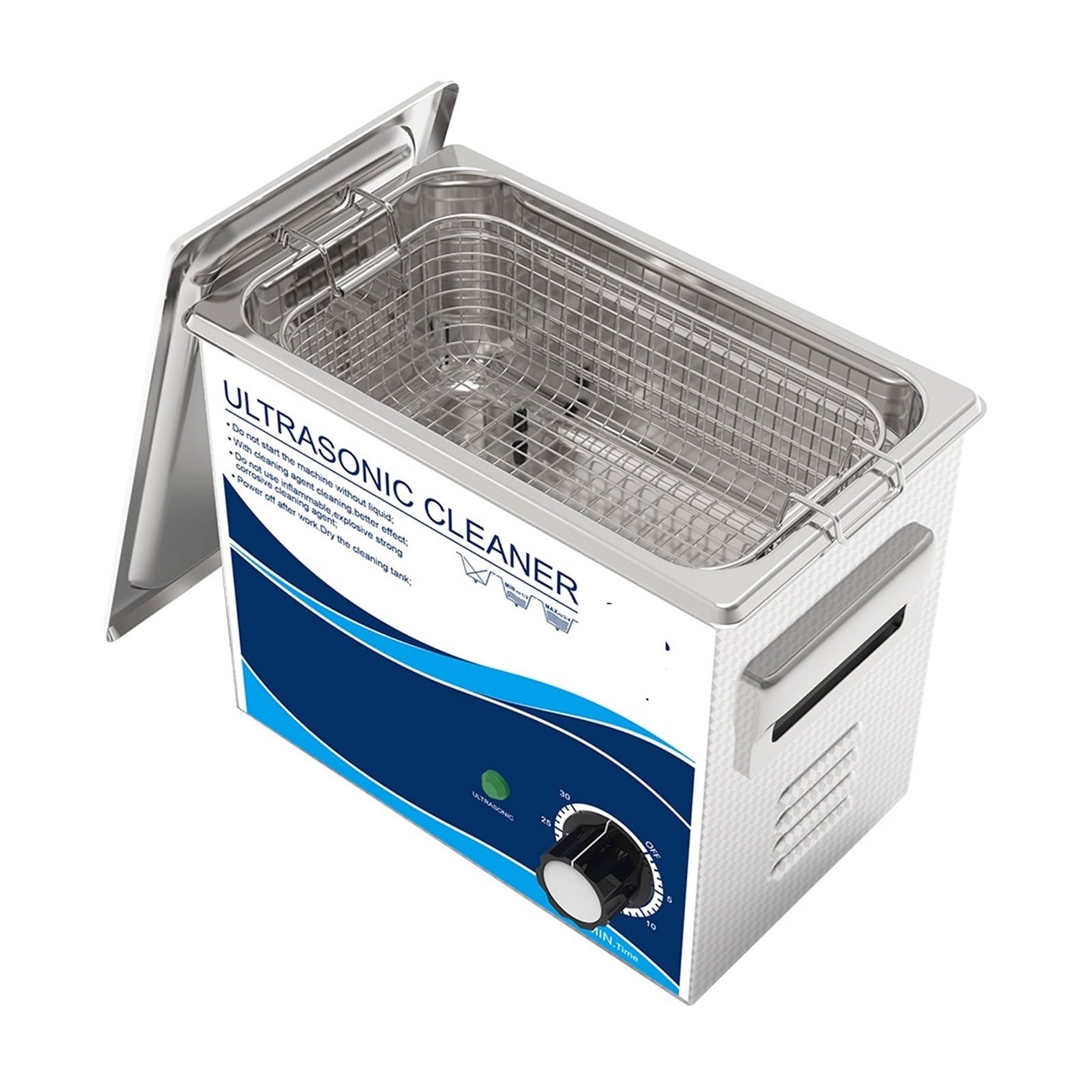 3.2L Ultrasonic Cleaner Bath 180W 40khz With Timer Cleaning Solution For Circuit Borad Metal Parts Tableware ,Strong Cleaning