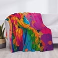 thumbnail image 3 of Yiaed Colorful Parrot Jungle Dream A Print Blanket Throw Blanket Soft Cozy Flannel Blanket for Home Bed Sofa Couch Chair-40"x30", 3 of 6