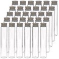 thumbnail image 1 of 30pcs 25ml Glass Test Tubes, 20100mm Clear Flat Test Tubes With Cork Stoppers For Scientific Experiments, Bath Salt And Candy Storage(bejoey), 1 of 5