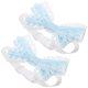 thumbnail image 3 of 2 elegantes lazos de mariposa para cortina, estilo lazo, decorativos, para dormitorio, sala de estar o guardería, accesorio de decoración para el hogar, color azul, 3 of 7