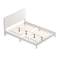 thumbnail image 6 of Payne White Wood Frame Queen Platform Bed with Headboard (84.0"x64.2"x40.2"), 6 of 7