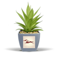 thumbnail image 1 of Chinese Dragon Animal Portrait Fake Pineapple Flower Pot Vase Mini Decor, 1 of 3