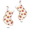 thumbnail image 3 of Balery Popcorn Pattern Christmas Stockings with Initials, 18" Large Knit Christmas Stocking,Xmas Stocking for Kids, Holiday and Family Stocking, 3 of 7