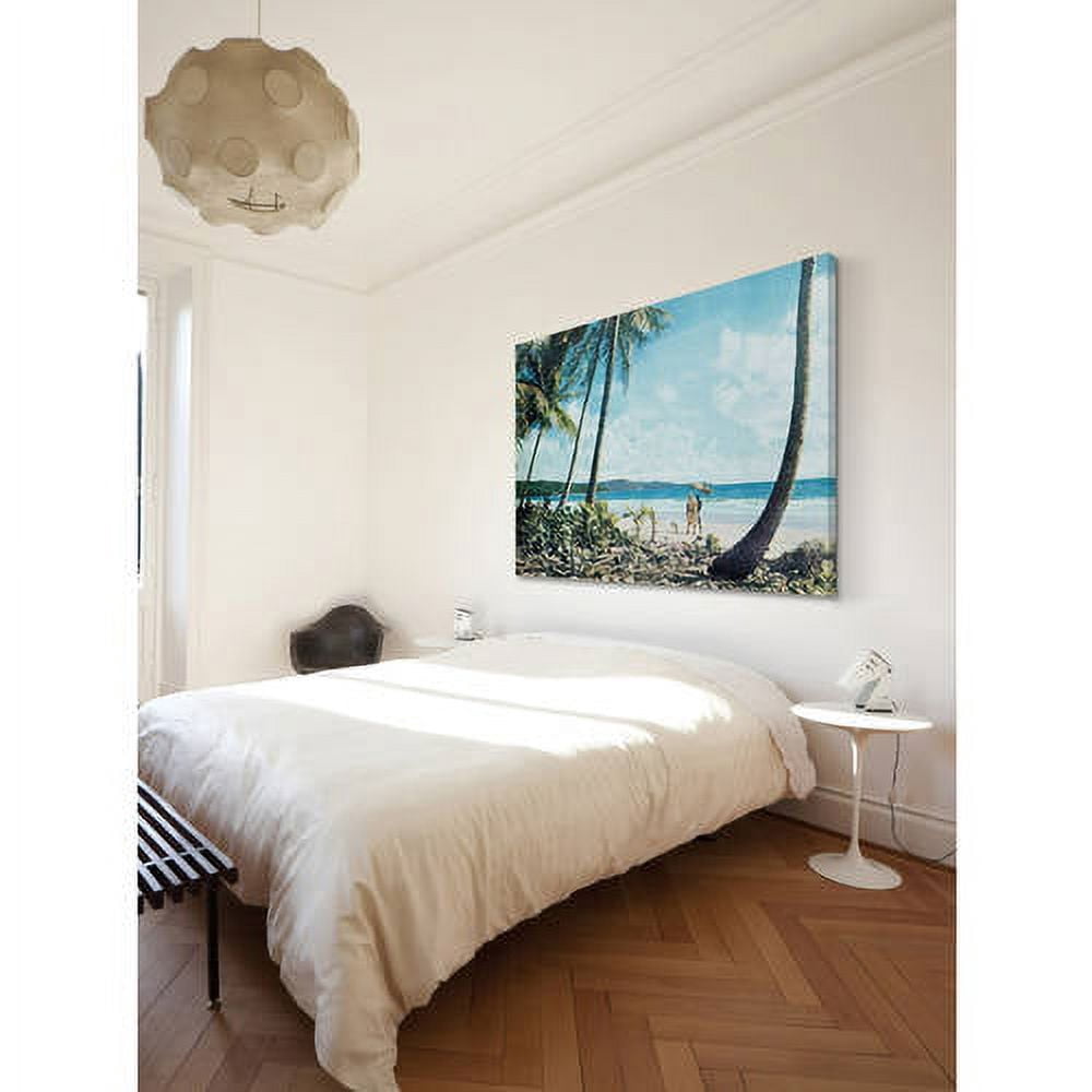 "Leaning Palms" Painting Print on Wrapped Canvas