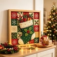 thumbnail image 5 of Kinusaiga Fabric Art Kit, DIY 3D Christmas Fabric Poke Art Kit for Adults, Premium No-Sew Mosaic Wall Art & Craft Kits with Frame & Tools, Relaxing Handmade Art Project Gifts for Beginner, 5 of 6