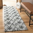 thumbnail image 2 of SAFAVIEH Marbella Melyssa Geometric Diamonds Runner Rug, Grey/Charcoal, 2'3" x 8', 2 of 8