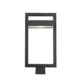thumbnail image 2 of Z Lite 566PHBS-BK-LED 21.62 x 10.5 in. Single Light Outdoor Post Mount Fixture, Black & Frosted, 2 of 4