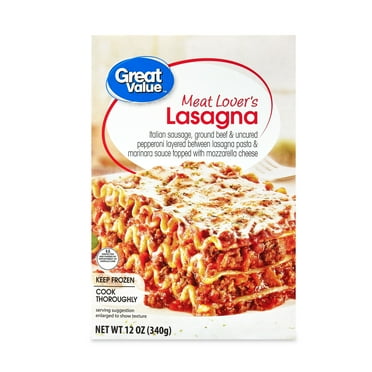Great Value Meat Lover's Lasagna, 12 oz