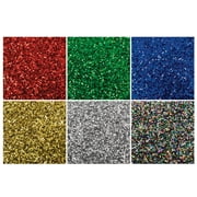 Spectra Glitter Sparkling Crystals, 6 Assorted Color Jars, 4 Oz.