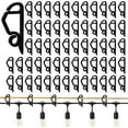 thumbnail image 2 of 50 Pack Outdoor String Light Clips Slide & Hook Design Weather For Christmas Decorations Easy Shower Squeegee with Hook Measuring Cup Organizer Brass Pot Hangers for Kitchen Wall Mount under Hooks, 2 of 6