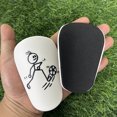 thumbnail image 4 of 1 par de miniespinilleras Wdftyju Protector de piernas de fútbol 12x7.8 cm blanco, 4 of 8