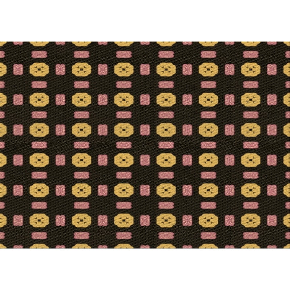 Ahgly Company Machine Washable Indoor Rectangle Transitional Light Brown Area Rugs, 7' x 10'