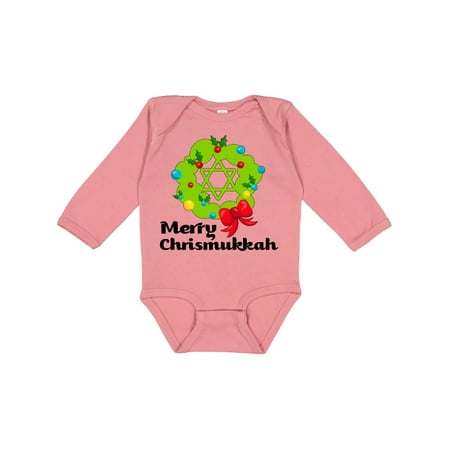 

Inktastic Merry Chrismukkah Gift Baby Boy or Baby Girl Long Sleeve Bodysuit