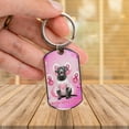 thumbnail image 3 of Faith Love Hope Labrador Retriever Breast Cancer Awareness Survivor Stainless Steel Keychain Lab Dog Lover Gifts Collar Charm Tag Keyring - 02017, 3 of 5