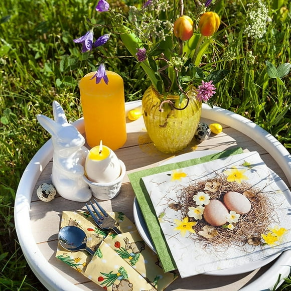 Paper Napkins Easter Basket