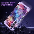 thumbnail image 5 of Petocase for Samsung Galaxy S24 5G Case,Three Layer Heavy Duty Sturdy Shockproof Full Body Protection Rugged Hard PC+Soft TPU Bumper Case,Purple, 5 of 8