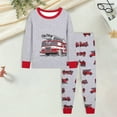 thumbnail image 2 of KPOPLK Toddler Boys Pajamas 2T 3T 4T 5T 6T 7T 8T Summer Long Sleeve Pjs for Boy Jammies Sleepwear Kids Sets Grey Size 3-4 Years, 2 of 5