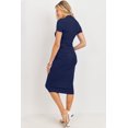 thumbnail image 2 of Faux Wrap Maternity Nursing Midi Dress, 2 of 2