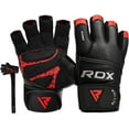 thumbnail image 4 of RDX Cow Hide Leather Gym Weight Lifting Gloves Training Fitness Exercise, 4 of 6