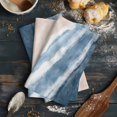 thumbnail image 6 of Summer Ocean Kitchen Towels Set of 3, Water Absorbent Dish Towel, Coastal Sea Waves Beach Ombre Blue Decorative Hand Towels - Quick Drying Cloth for Cooking Baking, 18x28 Inch, 6 of 8