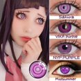 thumbnail image 2 of Bio Essence-lentillas graduadas de Anime para Halloween, lentes de contacto de Color púrpura para ojos, Cosplay, pupilas, 1 par, 2 of 4