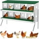 thumbnail image 1 of Cajas Nido para Gallinas, Caja Metálica con 10 Compartimentos, Percha, Tapa Segura, Versátil para Montaje en Pared, 1 of 7