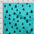 thumbnail image 3 of oneOone Georgette Viscose Red Fabric Christmas Tree Dress Material Fabric Print Fabric By The Yard 42 Inch Wide, 3 of 4