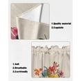 thumbnail image 5 of Swag Curtains, Hello Spring Vase Flowers Butterfly Rod Pocket Kitchen Curtains Valances Tier Curtains Swag Valance Curtains for Bedroom Living Room 36" x 36", 2 Panels, 5 of 6