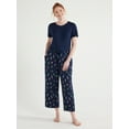 thumbnail image 6 of Joyspun Women's Cropped Woven Pajama Pants, Sizes XS to 3X, 6 of 7