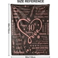 thumbnail image 2 of Yibo Happy Birthday Unique Gifts Blanket Flannel Soft and Comfortable Anti-static Bed Sofa Blanket, 2 of 7