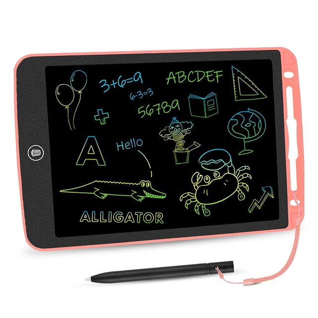 Tableta de Escritura LCD Toyk 12 Pulgadas para Niños - Pizarra para Garabatear Azul