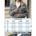 thumbnail image 3 of Gustave Plaid Shacket Jackets for Women Fashion Flannel Houndstooth Jacket Casual Long Sleeve Button Down Shirt Coats Loose Fit - Black, L, 3 of 9