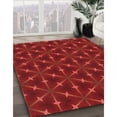 thumbnail image 3 of Ahgly Company Tapis d'Intérieur Lavables en Machine, Ronds, Rouges Transitionnels, 4' Ronds, 3 of 7