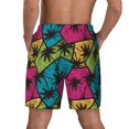 thumbnail image 4 of Goofa Hawaii Palms Printed Men's Swim Trunks Board Shorts Quick Dry Mens Swimming Trunks with Compression Liner,Breathable Fit Hawaii Beach Shorts-Small, 4 of 9