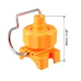 thumbnail image 2 of Uxcell 1" Adjustable Ball Flat Fan Full Cone Clamp Spray Nozzle Watering Irrigation Plastic Yellow 1pcs, 2 of 5