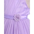 thumbnail image 5 of IBTOM CASTLE Pageant Dresses for Toddler Girls Halter Glitters Tulle Dress Princess Formal Birthday Party Wedding Flower Girl Dress Purple, 5 of 7