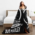thumbnail image 4 of Bobs Marley Blanket Throw Bedding Room Decor Flannel Blankets for Bed Sofa Warm Blankets 40"x30", 4 of 6