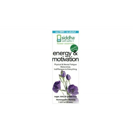 Energy & Motivation Siddha Flower Essences 1 fl oz (Best Supplements For Energy And Motivation)