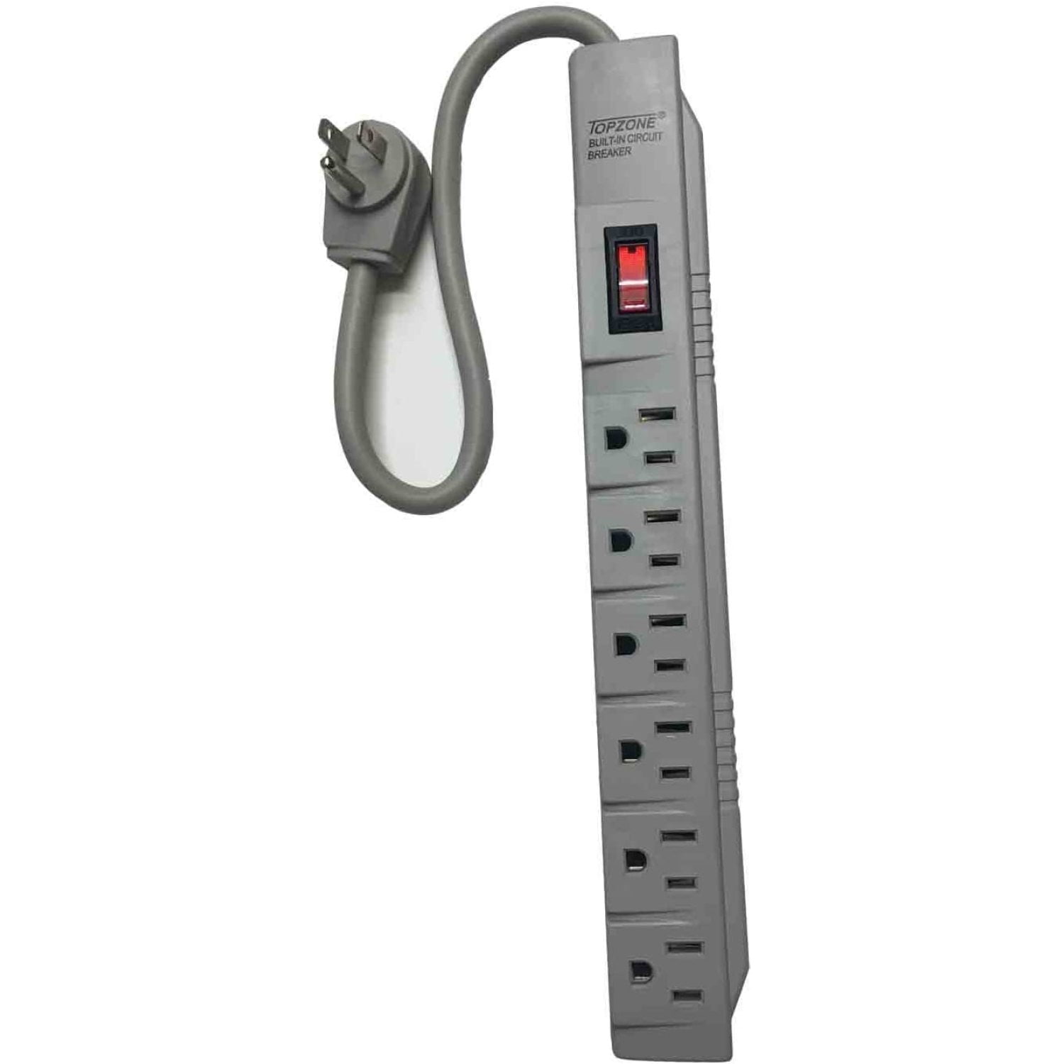 Codllyne 6 Outlet 1Ft Safety Circuit Breaker Angle Electrical Wall Plug