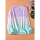 thumbnail image 5 of Sudadera de manga larga para mujer Colorblock Tie Dye Printed Pullover Tops Xemadio WMPH-1197-30, 5 of 6