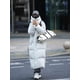 thumbnail image 3 of INS-abrigo largo acolchado con capucha para mujer, chaqueta acolchada de manga larga, abrigo acolchado, prendas de vestir exteriores de invierno, abrigo grueso acolchado cálido, 3 of 5