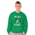 thumbnail image 4 of Baseball Athlete Work From Homebase Men's Crewneck Sweatshirt Brisco Brands L, 4 of 6